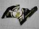 Großhandel Kawasaki ZX6R Motorrad Verkleidung 2005-2006 - Glanzendes Schwarz Weiss Gold Lucky Strike