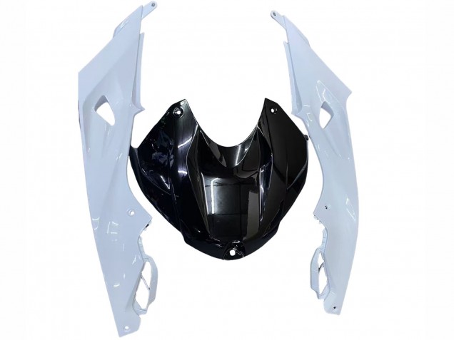 Großhandel BMW S1000RR Motorrad Verkleidung 2015-2016 - Weiss Glanzendes Schwarz Fiamm