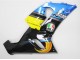 Großhandel Kawasaki ZX6R Motorrad Verkleidung 2005-2006 - Blau Gelb Schwarz Hai