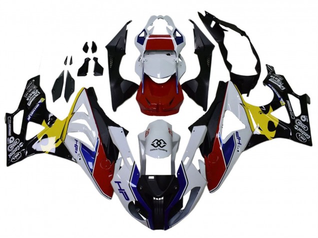 Großhandel BMW S1000RR Motorrad Verkleidung 2009-2014 - Weiss Rot Gelb Schwarz Castrol