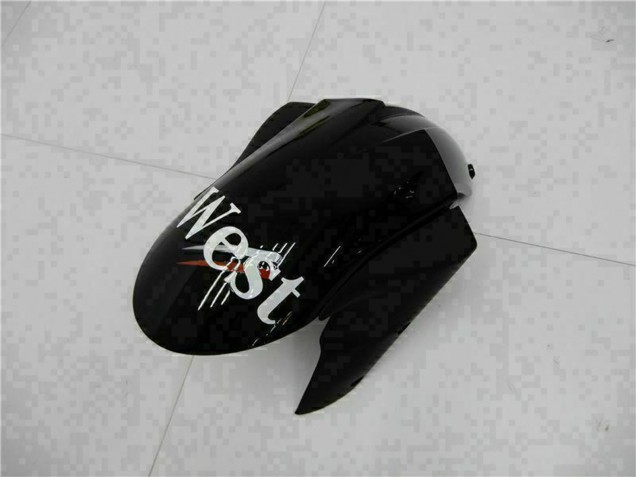 Großhandel Kawasaki ZX6R Motorrad Verkleidung 2005-2006 - Glanzendes Schwarz Weiss West