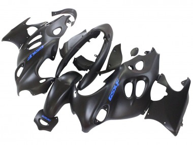 Großhandel Suzuki GSX600F/GSX750F Motorrad Verkleidung 2004-2006 - Matt Schwarz mit Blau Logo