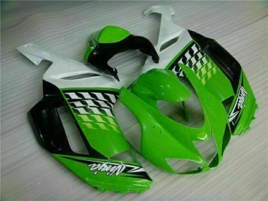 Großhandel Kawasaki ZX6R Motorrad Verkleidung 2007-2008 - Grun Weiss Ninja