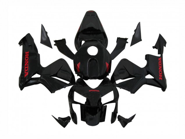 Großhandel Honda CBR600RR Motorrad Verkleidung 2003-2004 - Glanzendes Schwarz Rot Aufkleber