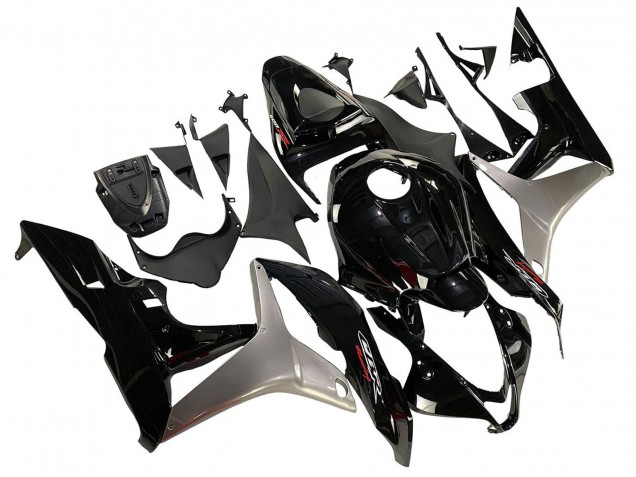 Großhandel Honda CBR600RR Motorrad Verkleidung Kit 2007-2008 - Silber Glanzendes Schwarz