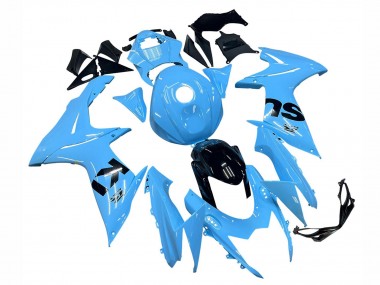 Großhandel Suzuki GSXR 600 / GSXR 750 Motorrad Verkleidung 2011-2024 - Hellblau Schwarz