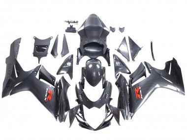 Großhandel Suzuki GSXR 600 / GSXR 750 Motorrad Verkleidung 2011-2024 - Schwarzes Carbonfaser Rot