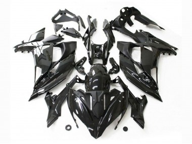 Großhandel Kawasaki Ninja 650 EX650 Motorrad Verkleidung 2017-2019 - Glanzendes Schwarz
