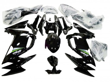 Großhandel Kawasaki Ninja 650 EX650 Motorrad Verkleidung 2020-2025 - Glanzendes Schwarz Grun