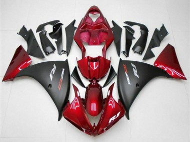 Großhandel Yamaha YZF 1000 R1 Motorrad Verkleidung 2009-2011 - Rot Matt Schwarz