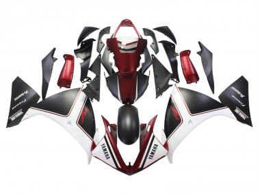 Großhandel Yamaha YZF 1000 R1 Motorrad Verkleidung 2009-2011 - Rot Weiss Matt Schwarz