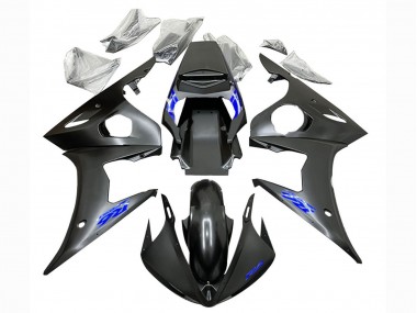 Großhandel Yamaha YZF R6 Motorrad Verkleidung 2003-2004 - Matt Schwarz Blau