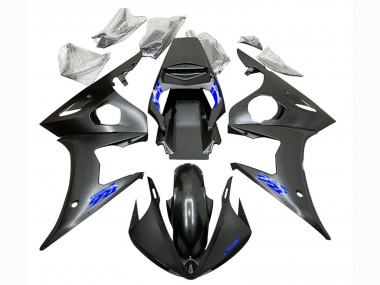 Großhandel Yamaha YZF R6 Motorrad Verkleidung 2003-2004 - Matt Schwarz Blau
