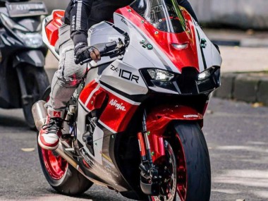 Großhandel Kawasaki ZX10R Motorrad Verkleidung 2021-2025 - Weiss Rot Schwarz