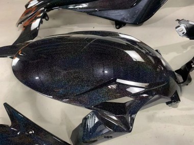 Großhandel Kawasaki ZX6R Motorrad Verkleidung 2019-2022 - Schwarz Regenbogen