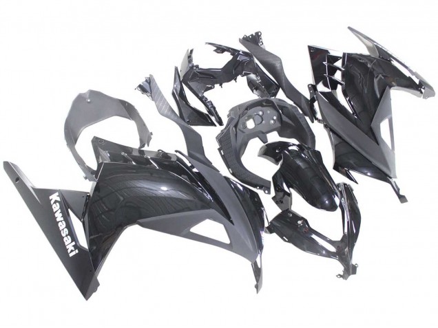 Großhandel Kawasaki EX300 Motorrad Verkleidung 2013-2024 - Glanzendes Schwarz