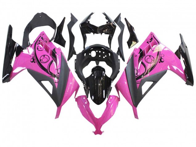 Großhandel Kawasaki EX300 Motorrad Verkleidung 2013-2024 - Rosa Schwarz
