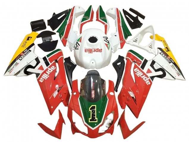 Großhandel Aprilia RS125 Motorrad Verkleidung 2006-2011 - Weiss Rot Grun