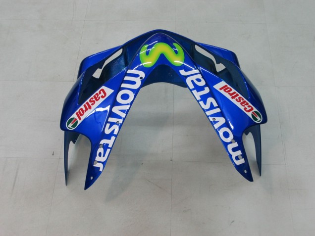 Großhandel Honda CBR600 F4i Motorrad Verkleidung 2004-2007 - Blau Gelb Grun MoviStar