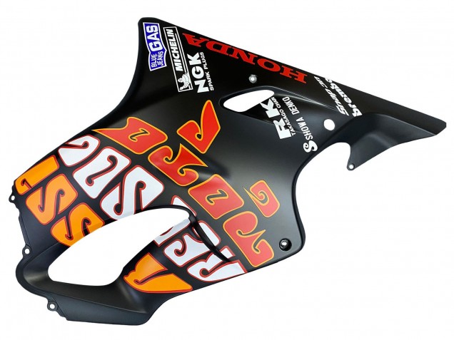 Großhandel Honda CBR600 F4i Motorrad Verkleidung 2004-2007 - Matt Schwarz Orange Rossi