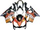 Großhandel Honda CBR600 F4i Motorrad Verkleidung 2004-2007 - Matt Schwarz Orange Rossi