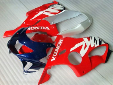 Großhandel Honda CBR600 F4 Motorrad Verkleidung 1999-2000 - Weiss Rot Dunkel Blau
