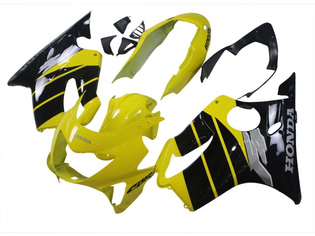 Großhandel Honda CBR600 F4 Motorrad Verkleidung 1999-2000 - Gelb Glanzendes Schwarz