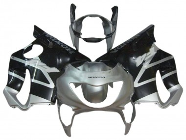 Großhandel Honda CBR600 F4 Motorrad Verkleidung 1999-2000 - Silber Glanzendes Schwarz