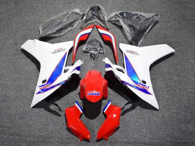 Großhandel Honda CBR600F Motorrad Verkleidung 2011-2013 - Weiss Rot Blau HRC