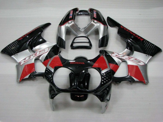 Großhandel Honda CBR900RR 893 Motorrad Verkleidung 1992-1993 - Silber Rot Glanzendes Schwarz