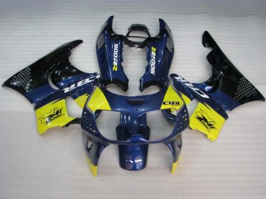 Großhandel Honda CBR900RR 893 Motorrad Verkleidung 1994-1995 - Blau Gelb Glanzendes Schwarz