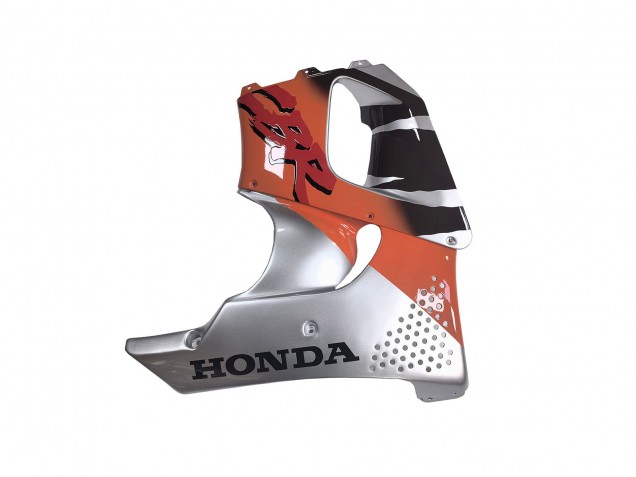 Großhandel Honda CBR900RR 893 Motorrad Verkleidung 1994-1995 - Silber Orange Glanzendes Schwarz