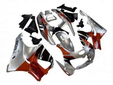 Großhandel Honda CBR900RR 893 Motorrad Verkleidung 1996-1997 - Silber Rot Glanzendes Schwarz