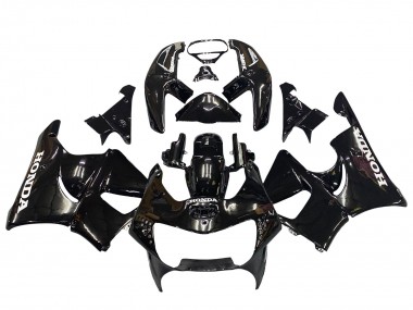 Großhandel Honda CBR900RR 919 Motorrad Verkleidung 1998-1999 - Glanzendes Schwarz Weiss Aufkleber