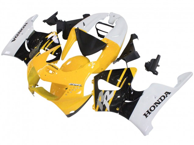 Großhandel Honda CBR900RR 919 Motorrad Verkleidung 1998-1999 - Weiss Gelb Glanzendes Schwarz