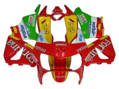 Großhandel Honda CBR900RR 919 Motorrad Verkleidung 1998-1999 - Rot Gelb Grun Weiss Fortuna Castrol