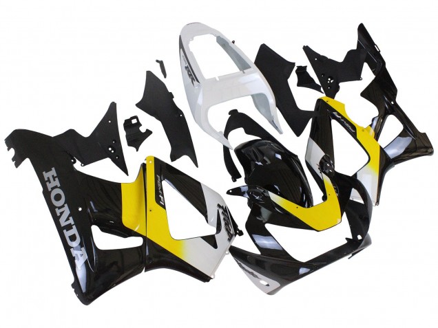 Großhandel Honda CBR900RR 929 Motorrad Verkleidung 2000-2001 - Weiss Gelb Glanzendes Schwarz