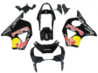 Großhandel Honda CBR900RR 954 Motorrad Verkleidung 2002-2003 - Glanzendes Schwarz Gelb Red Bull Michelin