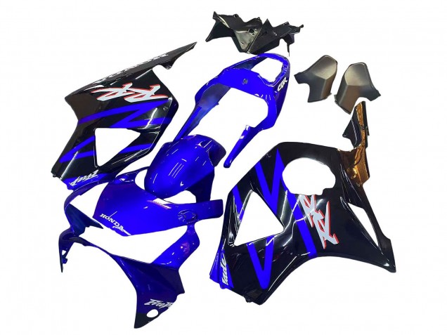 Großhandel Honda CBR900RR 954 Motorrad Verkleidung Kit 2002-2003 - Blau Glanzendes Schwarz