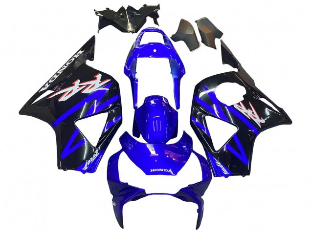 Großhandel Honda CBR900RR 954 Motorrad Verkleidung Kit 2002-2003 - Blau Glanzendes Schwarz