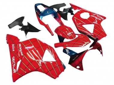 Großhandel Honda CBR900RR 954 Motorrad Verkleidung 2002-2003 - Rot Dunkel Blau Dunlop