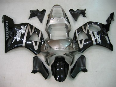 Großhandel Honda CBR900RR 954 Motorrad Verkleidung 2002-2003 - Silber Glanzendes Schwarz