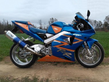 Großhandel Honda CBR900RR 954 Motorrad Verkleidung 2002-2003 - Orange Blau
