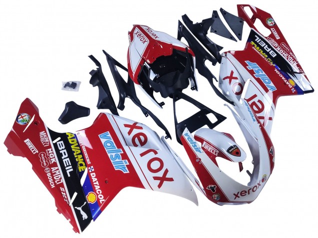 Großhandel Ducati 848/1098/1198 Motorrad Verkleidung 2007-2014 - Weiss Rot Glanzendes Schwarz Valsir Xerox