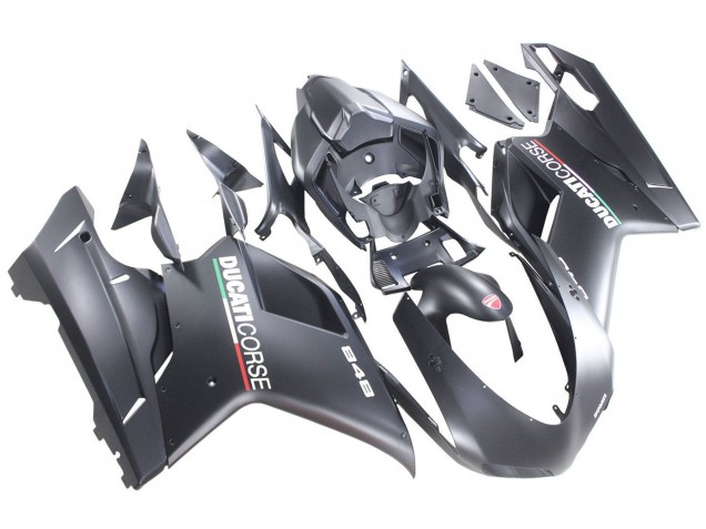 Großhandel Ducati 848 Motorrad Verkleidung 2007-2014 - Matt Grau