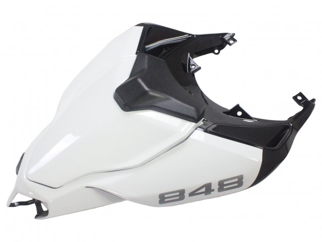 Großhandel Ducati 848/1098/1198 Motorrad Verkleidung 2007-2014 - Weiss Glanzendes Schwarz Corse