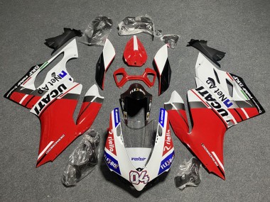 Großhandel Ducati Panigale 899/1199 Motorrad Verkleidung 2011-2014 - Weiss Rot Blau Glanzendes Schwarz Flex-Box Valsir 04