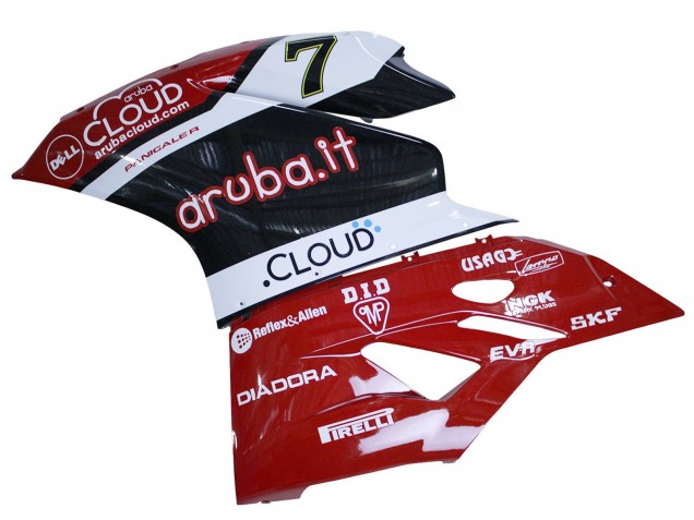 Großhandel Ducati 959/1299 Motorrad Verkleidung 2015-2020 - Weiss Rot Schwarz Aruba 7