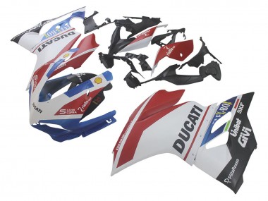 Großhandel Ducati 1299 Motorrad Verkleidung 2015-2020 - Weiss Rot Blau Matt Schwarz Unibat Flex-Box