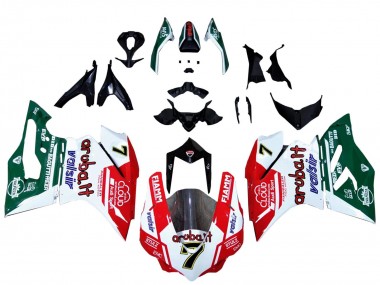 Großhandel Ducati 959/1299 Motorrad Verkleidung 2015-2020 - Weiss Rot Grun Valsir Fiamm 7